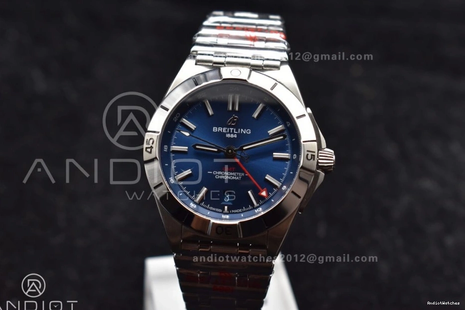 Blue Chronomat BLS SS 40mm Best Dial Automatic A 1:1 GMT Edition Bracelet 526 On Factory Breitling OdorResistant 1104